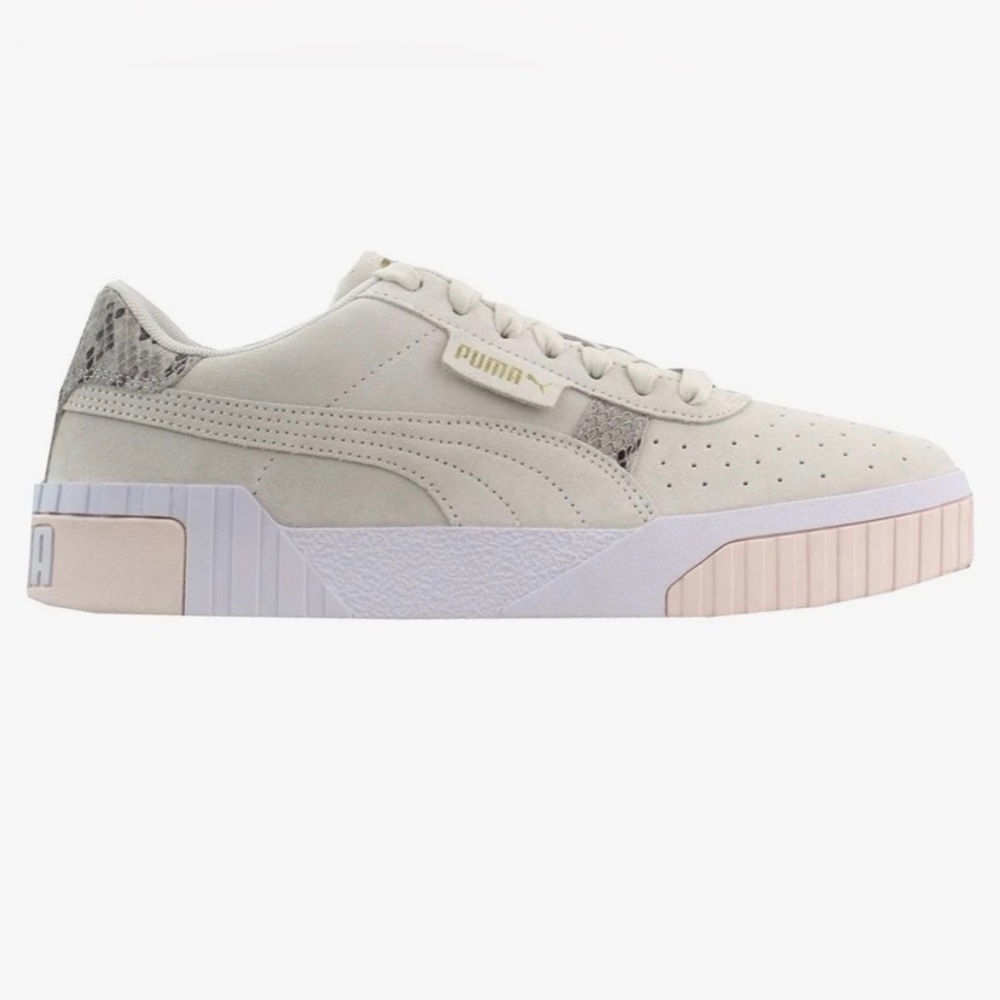 Used Good condition Puma womens Cali Suede Snake Platform Sneakers size 8.5 - Picture 2 of 15
